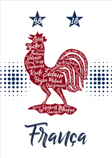 Nome do produto POSTER CAMPEÕES FRANÇA