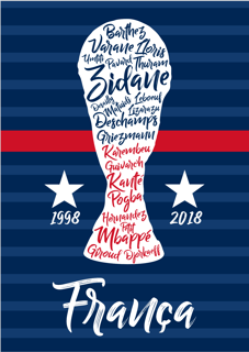 Nome do produto POSTER CAMPEÕES FRANÇA