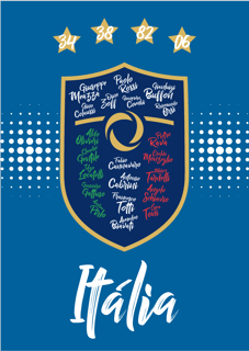 Nome do produto POSTER CAMPEÕES ITÁLIA