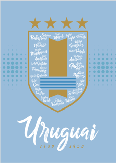 Nome do produto POSTER CAMPEÕES URUGUAI