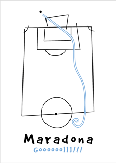 Nome do produto POSTER GOL MARADONA