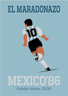 Nome do produto POSTER LEGEND MARADONAZO