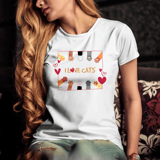 Nome do produto CAMISETA LOVE CATS