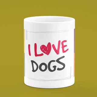 Nome do produto CANECA LOVE DOGS