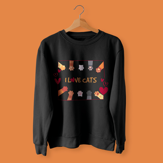 MOLETOM LOVE CATS