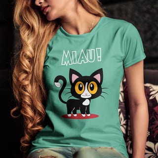 Nome do produto CAMISETA MIAU!