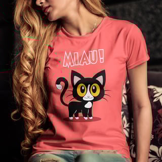 Nome do produto CAMISETA MIAU!