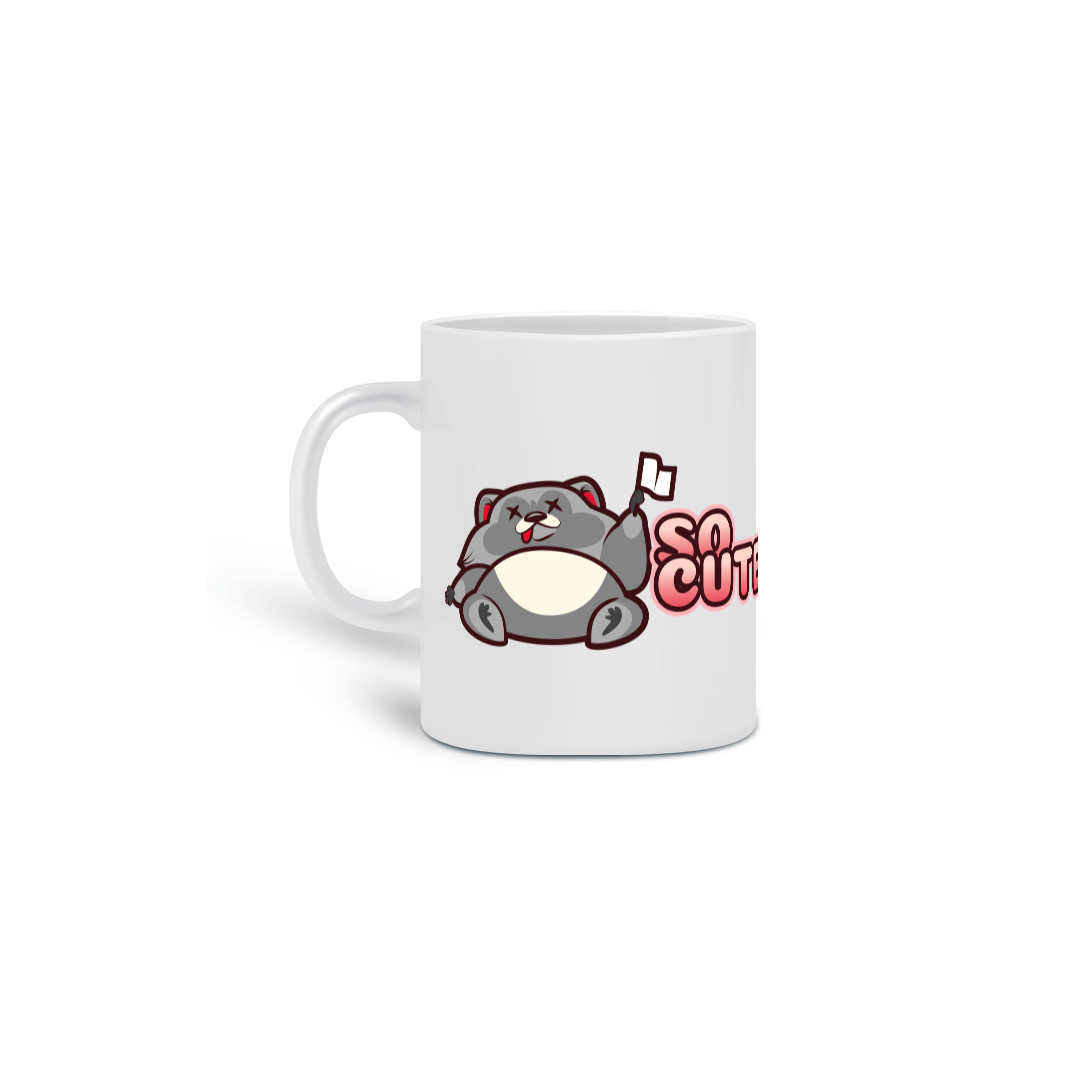 Caneca - So Cute - Tired Raccoon