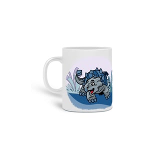 Caneca - Dinofofos - Anquilossauro Azul