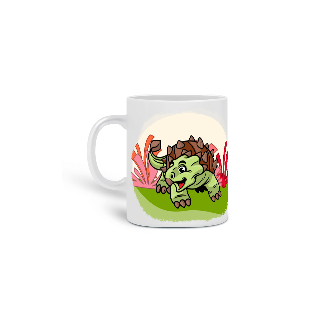 Caneca - Dinofofos - Anquilossauro Verde