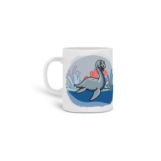 Caneca - Dinofofos - Elasmosaurus Azul