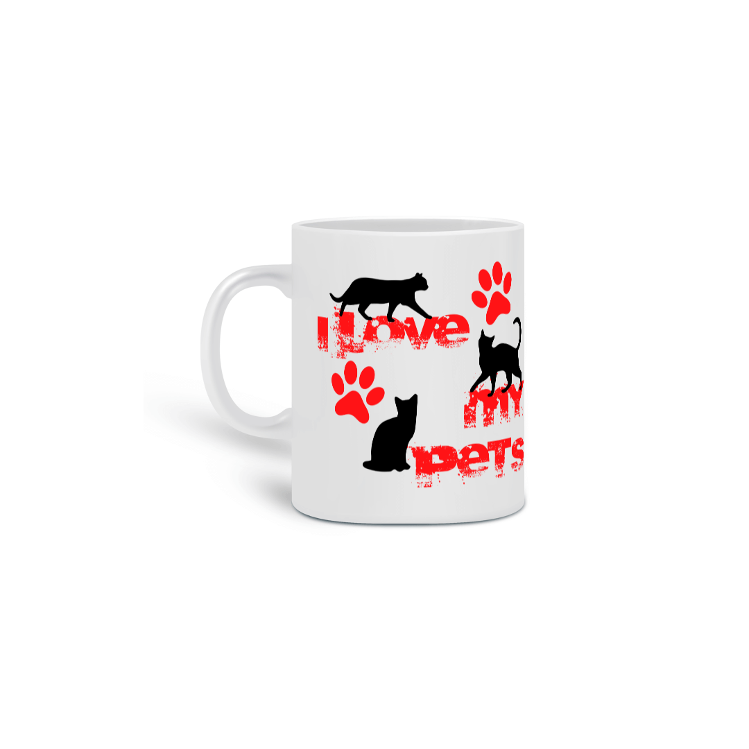 Caneca - I Love My Pet - Gatos