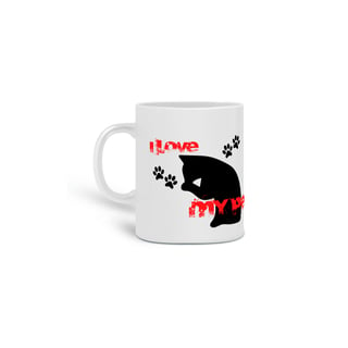 Caneca - I Love Pet - Banho de Gato