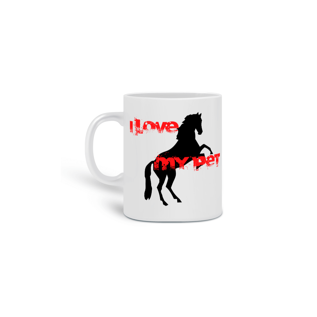 Caneca - I Love My Pet - Cavalo