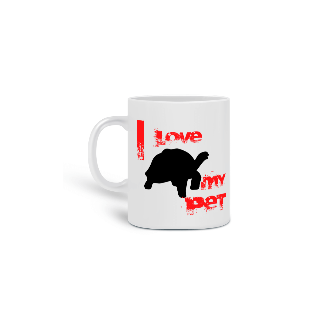 Caneca - I Love Pet - Tartaruga