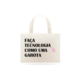 Nome do produto Ecobag faça tecnologia - seta rosa