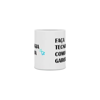 Nome do produto Caneca Faça tecnologia - seta azul