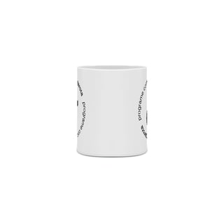 Nome do produto Caneca Programe - logo preta