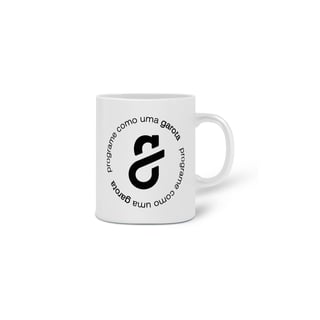 Nome do produto Caneca Programe - logo preta