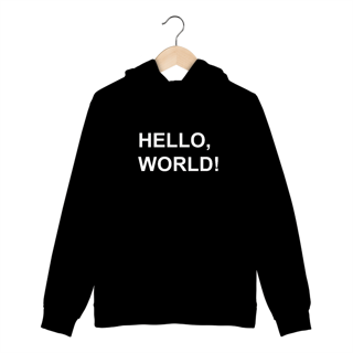 Nome do produto Moletom Hello World!