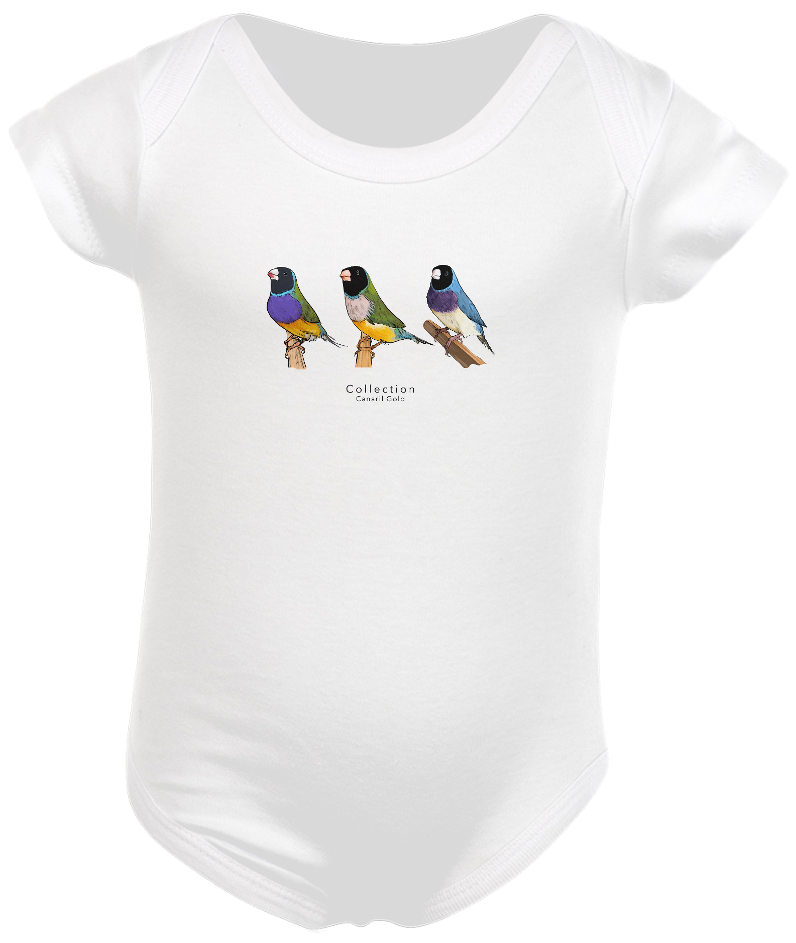 Body Bebê Diamante Gould - Triplo