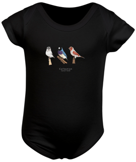 Body Bebê Aves Diversas - Triplo 
