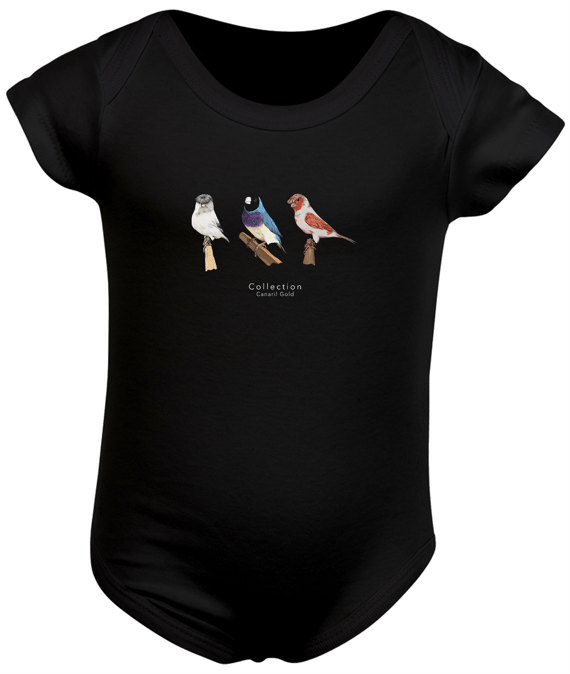 Body Bebê Aves Diversas - Triplo 