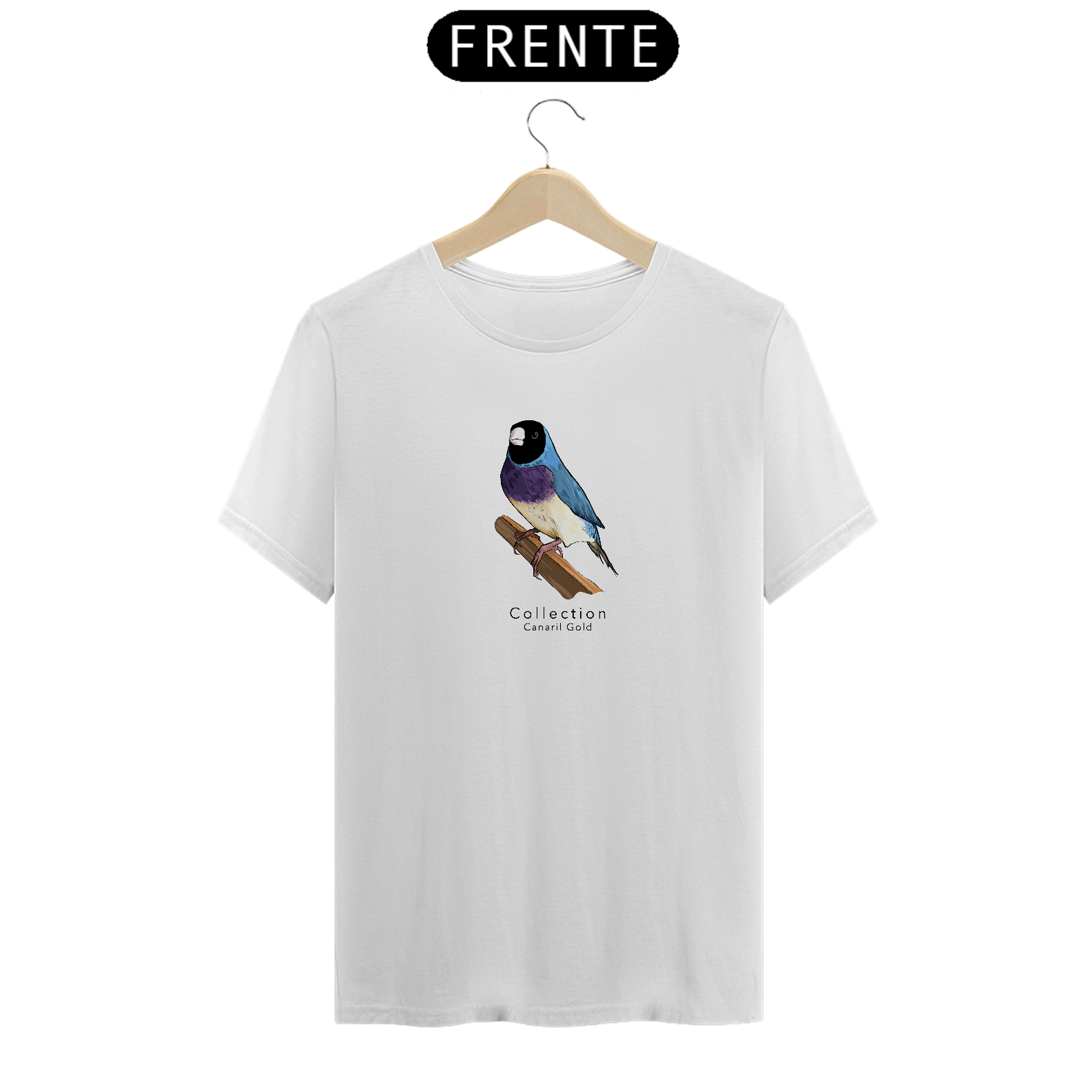 Tshirt Diamante Gould CP/PR - Centralizado