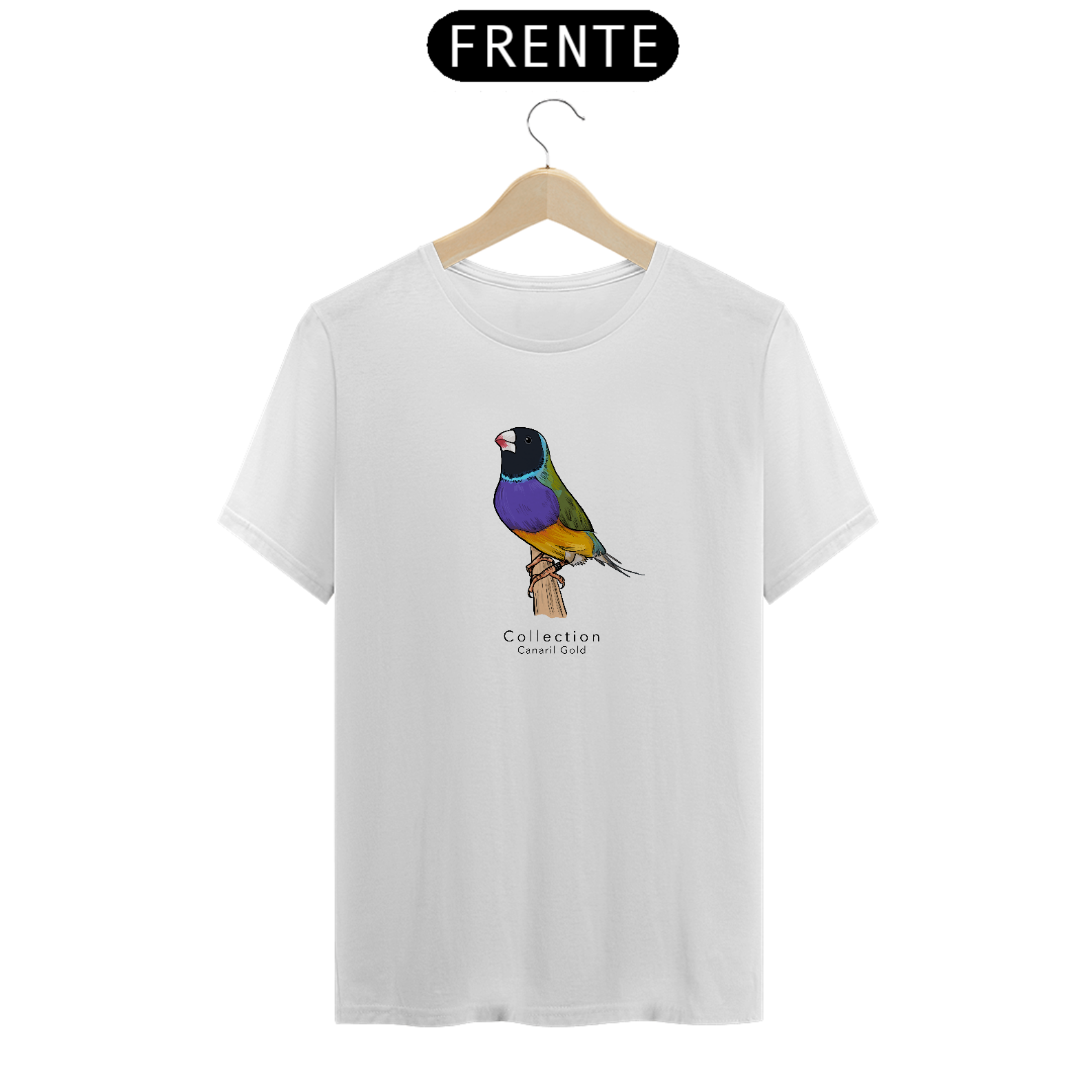 Tshirt Diamante Gould CP/PR - Centralizado