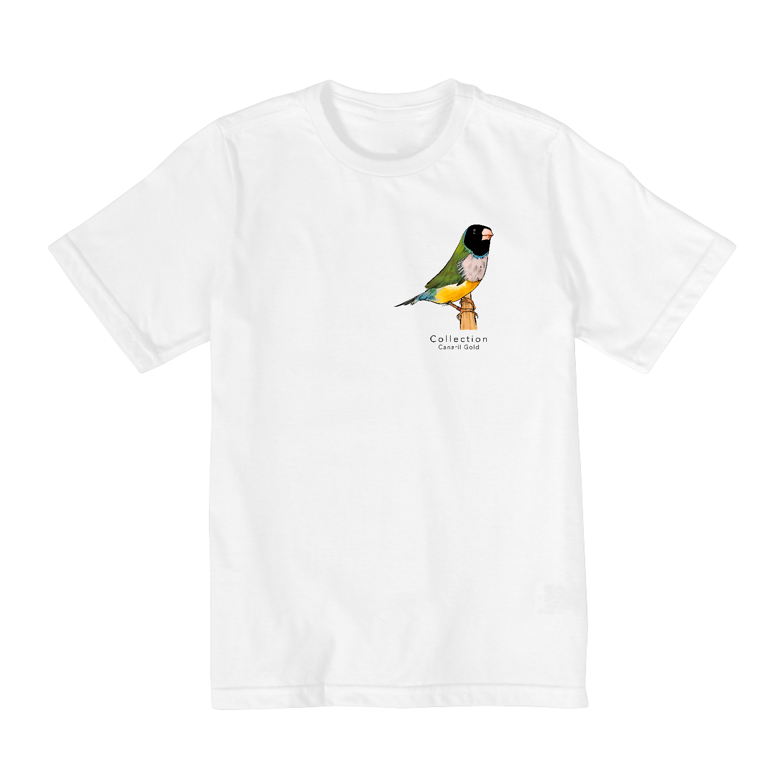  Tshirt Infantil Diamante Gould Verde CP/PB - Lateral