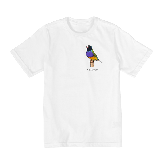 Tshirt Infantil Diamante Gould CP/PR - Lateral