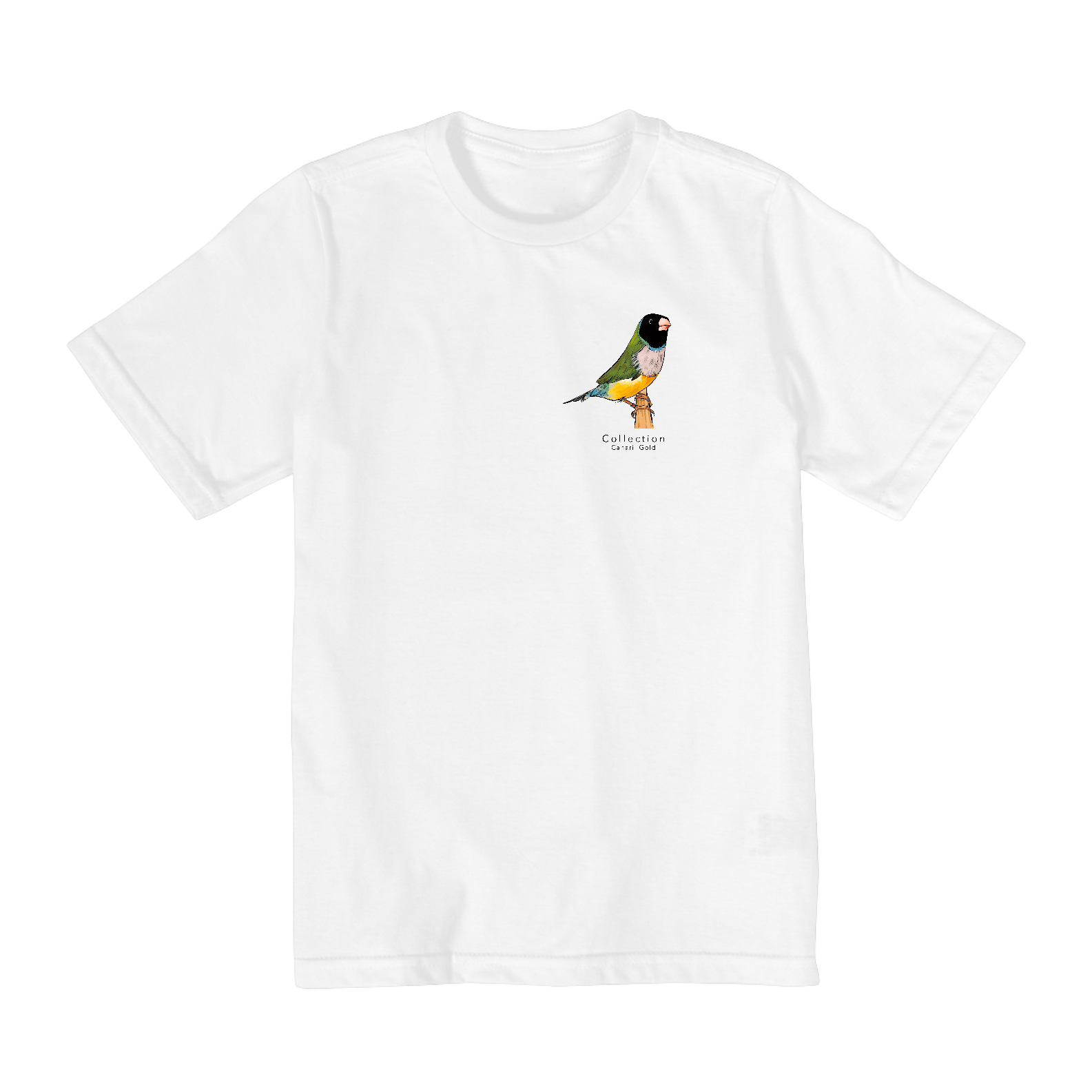 Tshirt Juvenil Diamante Gould Verde CP/PB - Lateral