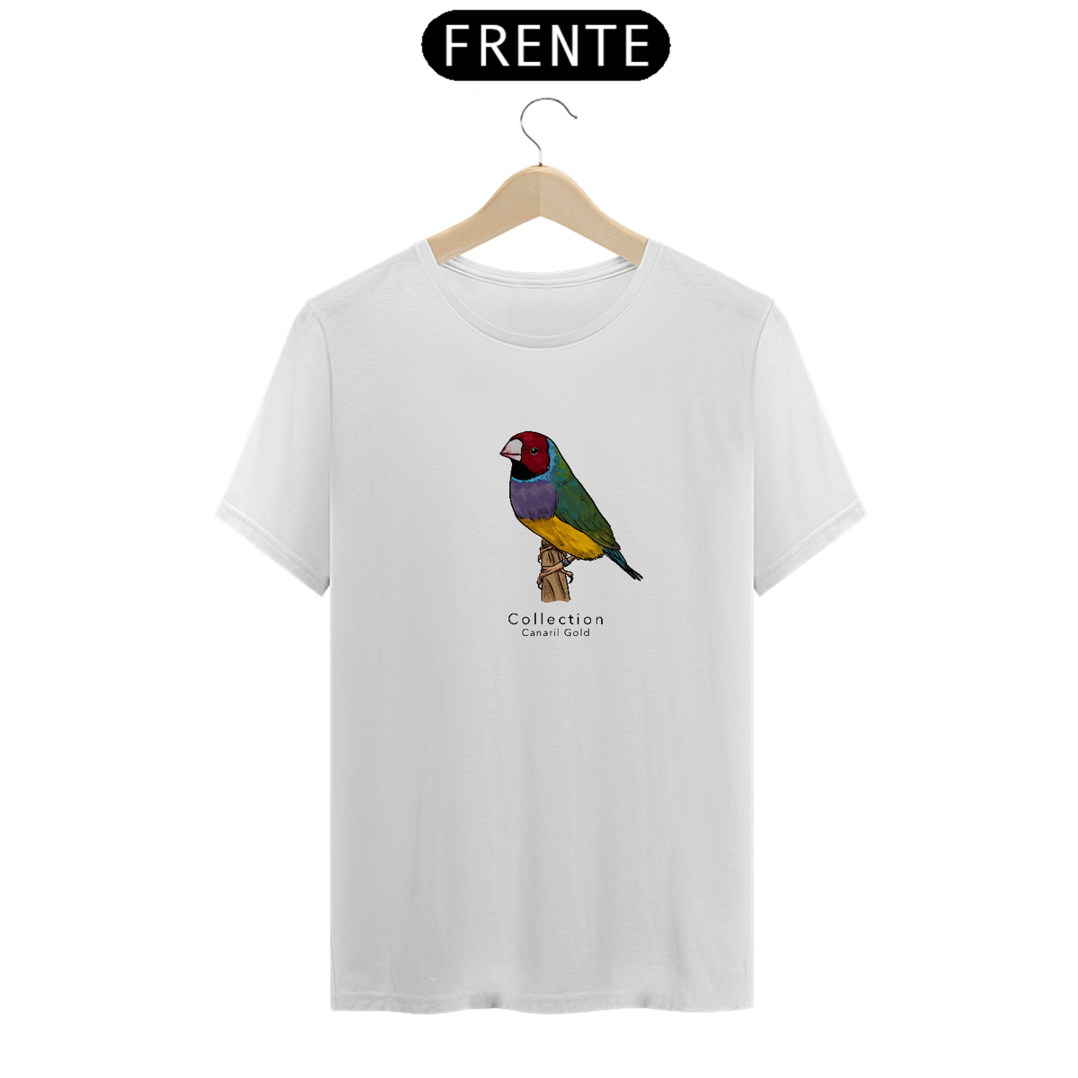 Nome do produto: Tshirt Diamante Gould CV/PR - Centralizado