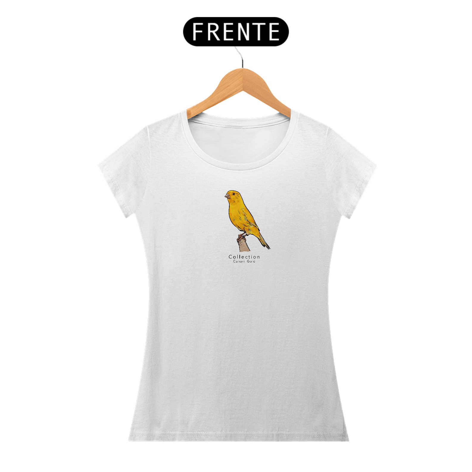 Tshirt Feminina - Amarelo Intenso