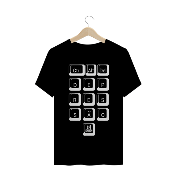 CONTROL ALT DEL DEPRESSÃO (ESTAMPA COR BRANCA)