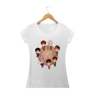 Nome do produto CAMISETA BABY LONG BTS MEMBROS ANIME