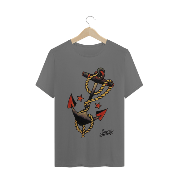 CAMISETA ESTONADA OLD SCHOOL ÂNCORA 