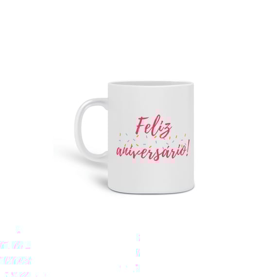 CANECA FELIZ ANIVERSÁRIO PÁSSARO