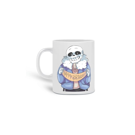 CANECA HAPPY BIRTHDAY CAVEIRA