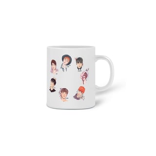Nome do produto CANECA BTS MEMBROS FLOR