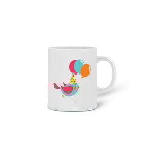 Nome do produto CANECA FELIZ ANIVERSÁRIO PÁSSARO