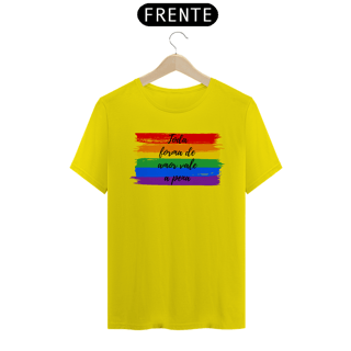 Nome do produto T-Shirt Quality Toda forma de amor vale a pena