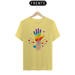 Nome do produto T-Shirt ESTONADA Mão colorida