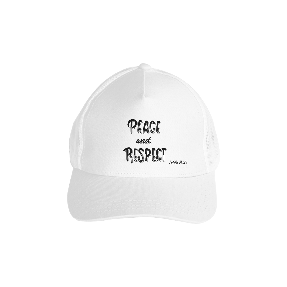 Nome do produto: Boné Americano com Tela Peace and Respect