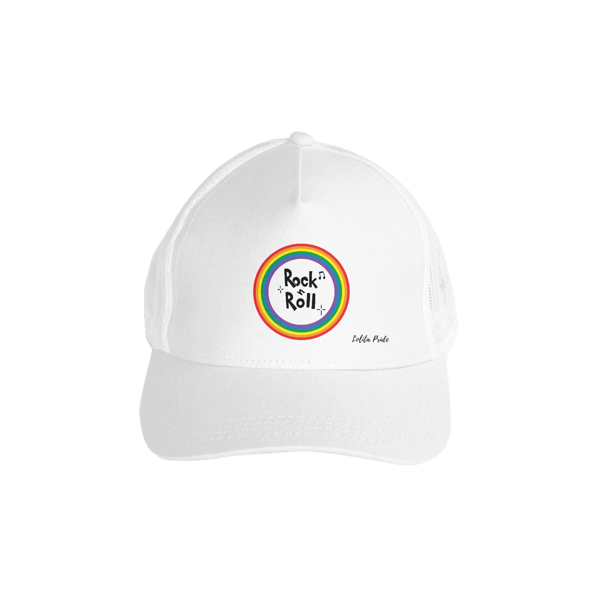 Nome do produto: Boné Americano com Tela Rock n Roll