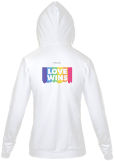 Nome do produto Moletom Com Zíper Unissex Love Wins