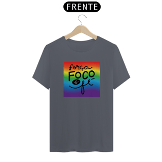 Nome do produto T-Shirt Quality Foco, força e fé