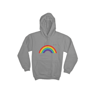 Nome do produto Moletom Fechado Unissex Arco-Íris