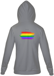 Nome do produto Moletom Com Ziper Unissex Cores da Bandeira