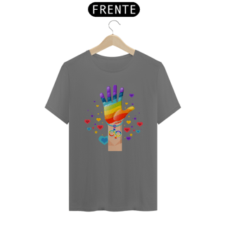 Nome do produto T-Shirt ESTONADA Mão colorida